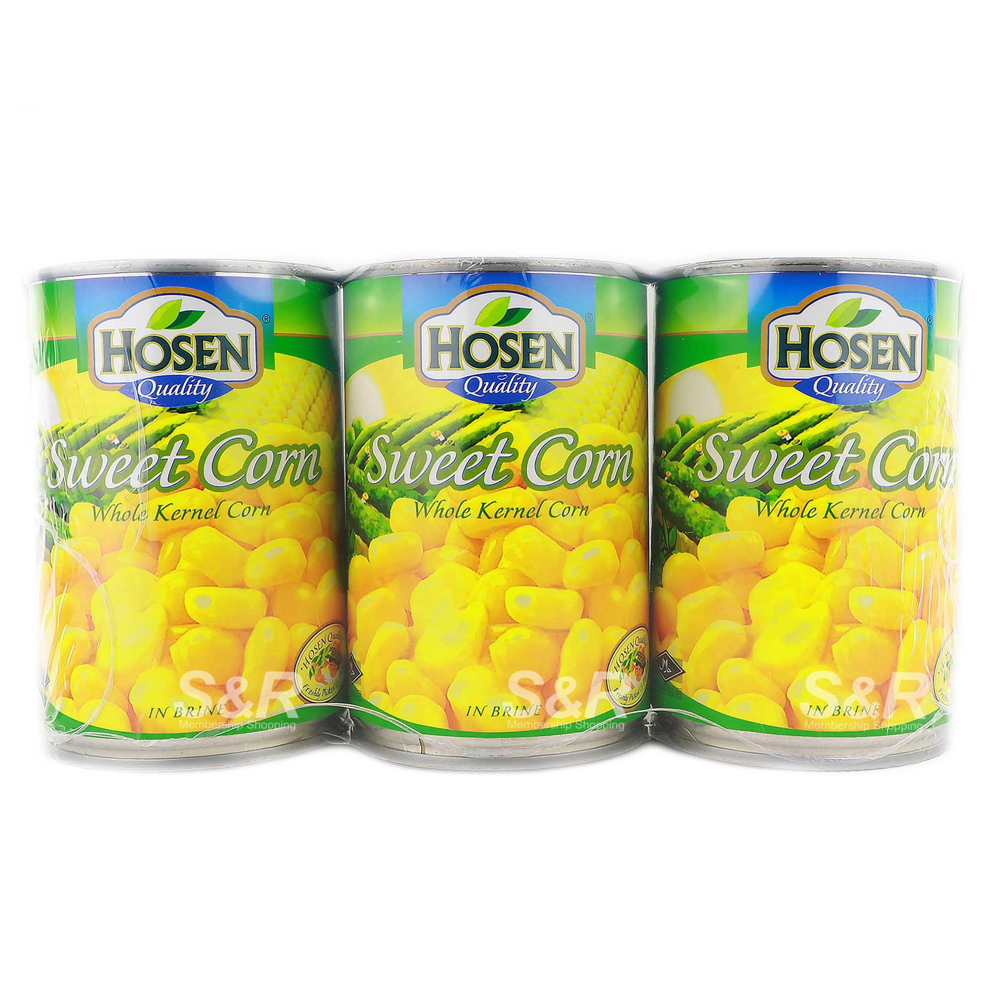Hosen Sweet Whole Kernel Corn in Brine 3 cans